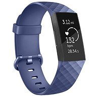 BStrap Silicone Diamond na Fitbit Charge 3/4 dark blue, veľkosť L - Remienok na hodinky