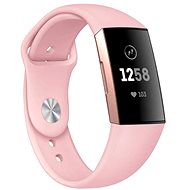 BStrap Silicone for Fitbit Charge 3 / 4 sand pink, size S - Watch Strap