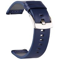 BStrap Fine Leather Universal Quick Release 22mm, blue - Watch Strap