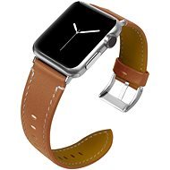 BStrap Leather Italy na Apple Watch 38 mm/40 mm/41 mm, Brown - Remienok na hodinky