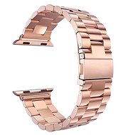 BStrap Stainless Steel Boston for Apple Watch 42mm / 44mm / 45mm, Rose Gold - Watch Strap