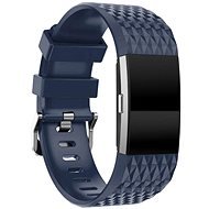 BStrap Silicone Diamond na Fitbit Charge 2 dark blue, veľkosť S - Remienok na hodinky