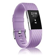 BStrap Silicone Diamond for Fitbit Charge 2 lavender, size L - Watch Strap