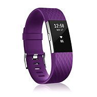 BStrap Silicone Diamond na Fitbit Charge 2 purple, veľkosť L - Remienok na hodinky