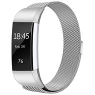 BStrap Milanese for Fitbit Charge 2 silver, size M - Watch Strap