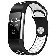 BStrap Silicone Sport pro Fitbit Charge 2 black, white, velikost L - Watch Strap