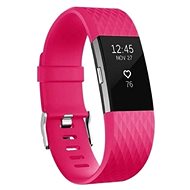 BStrap Silicone Diamond for Fitbit Charge 2 dark pink, size S - Watch Strap