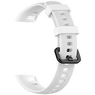 BStrap Silicone Line pro Honor Band 4, white - Watch Strap