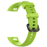 BStrap Silicone Line pro Honor Band 4, green - Watch Strap