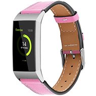 BStrap Leather Italy for Fitbit Charge 3 / 4 pink, size S - Watch Strap
