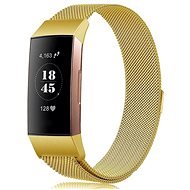 BStrap Milanese pro Fitbit Charge 3 / 4 gold, velikost S - Watch Strap