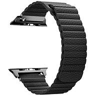BStrap Leather Loop for Apple Watch 38mm / 40mm / 41mm, Black - Watch Strap