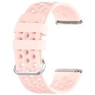 BStrap Silicone for Fitbit Versa / Versa 2 sand pink, size L Pole - Watch Strap