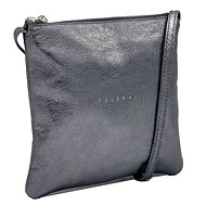 Leather crossbody bag Lola silver - Handbag