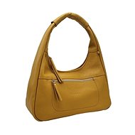 Leather shoulder bag LYSE mustard - Handbag