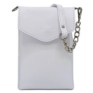 Leather case for mobile phone Rose white - Handbag