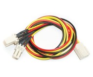 Redukce napájení pro 1x 3pin konektor [základní deska] na 2x 3pin konektor [chladič] - 30 cm - -