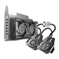 Vodní chladič Cooler Master Duo Vivo pro grafické karty ATI a NVIDIA, měděná základna, 20dB(A), 175x - -