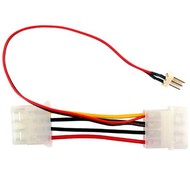 Revoltec power adapter, 3-pin Molex to 4-pin Molex - Adapter