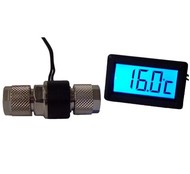 Alphacool thermometer with LCD for 10/8mm tube with red backlight - Accessory