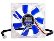 Coolink SWiF-802 Silent, 80x80x25mm, 1000-2000rpm, 11-19 dB(A), regulace otáček, modrý, retail - Ventilator