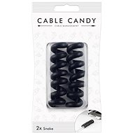 Cable Candy Snake 2-pack black - Cable Organiser