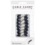 Cable Candy Kleine Schlange 3 Stück schwarz und weiß - Kabel-Organizer