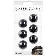 Cable Candy Beans 6 ks čierny - Organizér káblov