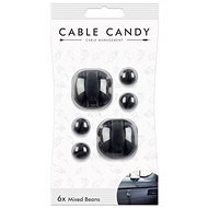 Cable Candy Mixed Beans 6 ks čierny - Organizér káblov