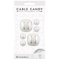 Cable Candy Mixed Beans 6 Stück weiß - Kabel-Organizer
