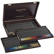 CARAN D'ACHE Museum Aquarelle 76 barev v dřevěném boxu - Színes ceruza