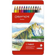 Caran D'ache Pablo 12 colours in metal box - Coloured Pencils