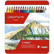 Caran D'ache Pablo 18 colours in metal box - Coloured Pencils