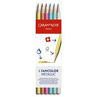 Caran D'ache Fancolor Metallic 6 barev - Színes ceruza