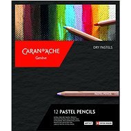 CARAN D'ACHE Kunstpastelle in Bleistift 12 Farben - Buntstifte