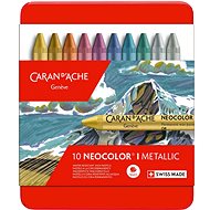 Caran D'ache Neocolour I 10 metallic colours - Wax Crayons