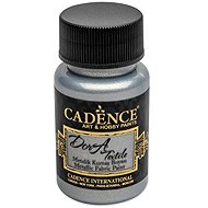 Cadence Metallic textile paint 50 ml, silver - Fabric Dye