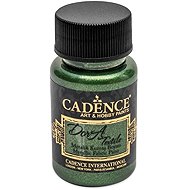 Cadence Metallic textile paint 50 ml, green - Fabric Dye
