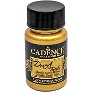Cadence Metallic textile paint 50 ml, rich gold - Fabric Dye