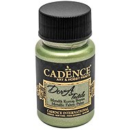 Cadence Metallic textile paint 50 ml, mint - Fabric Dye