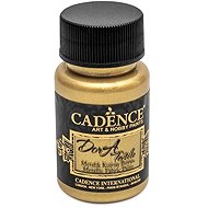 Cadence Metallic textile paint 50 ml, white gold - Fabric Dye