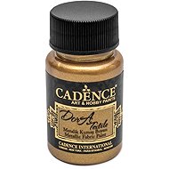 Cadence Metallic textile paint 50 ml, antique gold - Fabric Dye