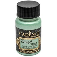 Cadence Metallic textile paint 50 ml, mint - Fabric Dye