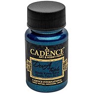 Cadence Metallic textile paint 50 ml, dark blue - Fabric Dye