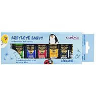 Cadence Acrylic paints 6 × 25 ml Basic + acrylic lacquer - Acrylic Paints