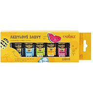 Cadence Acrylic paints 6 × 25 ml Vibrant + acrylic lacquer - Acrylic Paints