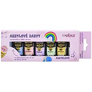 Cadence Acrylic paints 6 × 25 ml Pastel + acrylic lacquer - Acrylic Paints