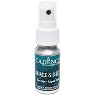 Cadence Metallic Glitter Textile Spray Paint 25 ml, silver - Fabric Dye
