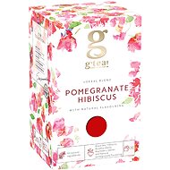 G Tea Black flavoured tea Pomegranate & Hibiscus 20 sachets - Tea
