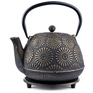 Tea Garden - Japanese cast iron teapot Manami gold 1200 ml with saucer - Tea Kettle
